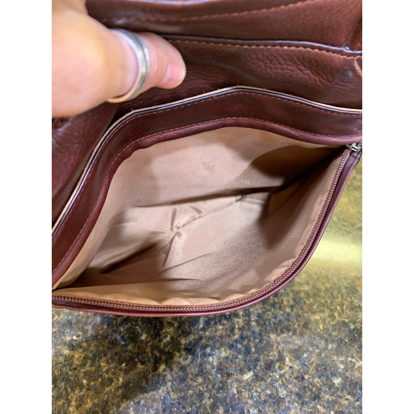 Vintage Leather Osgoode Marley Messenger Bag Guc — image 7 of 8